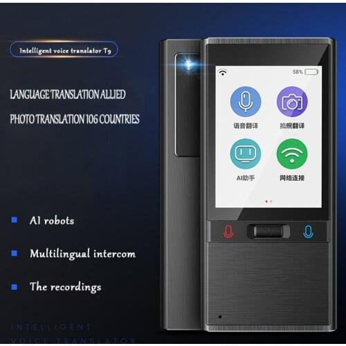 Portable 2.8inch Screen AI Intelligent Voice Text Photo Translator Machine Multi-language Online Real-time Simultaneous Trans