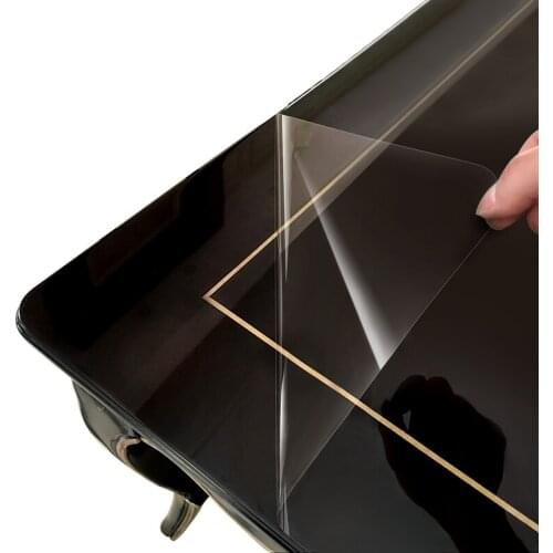 SUNICE Transparent Furniture Film Kitchen Protective Sticker Heat Resistance Desktop Oilproof Foils Self-Adhesive 2Mil 100x50cm