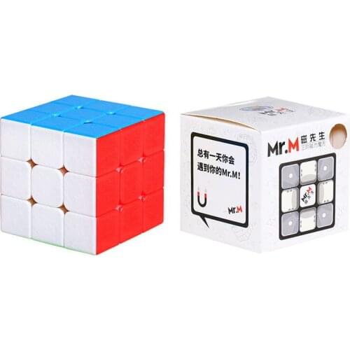 SS Shengshou 3x3x3 Magnetic Speed Contest Magic Cube Twist Puzzle Fancy Toy Ultra-Smooth Multi-Color Professional Stickerless