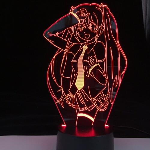 Danganronpa Led Night Light Kyoko Kirigiri Lamp for Bedroom Decoration Child Gift Danganronpa Acrylic 3d Lamp Kyoko Kirigiri