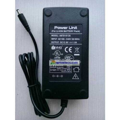 Free shipping Original INNO AC/DC Adapter Battery Charger 12.6V 1.8A for INNO M7 View 1 fusion splicer charger adapter