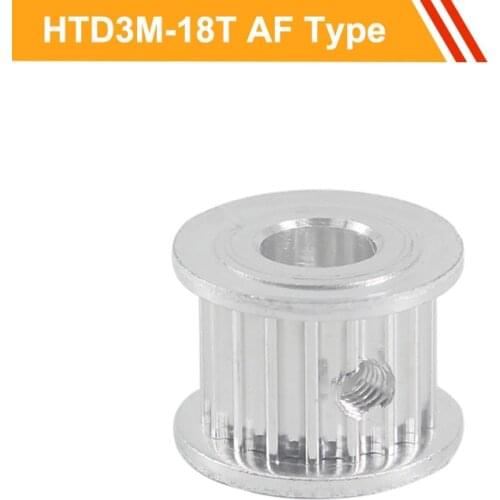 3M 18T Timing Pulley HTD3M Type Toothed Pulley Wheel 11mm/16mm Belt Width 4/5/6/6.35/7/8mm Bore Timing Belt Pulley