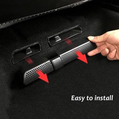 2Pcs Car Air Conditioner Cover For Volkswagen VW Tiguan Mk2 Allspace 2018 Under Rear Seat Seat Air Vent Duct Outlet Shell