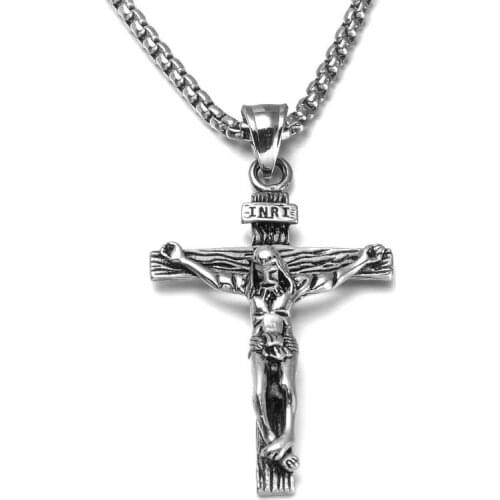 316L Stainless Steel Tibet Buddhism Mantra Six Words Pendant & Necklace for Men Jewelry