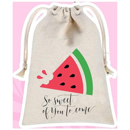 5pcs Sweet Watermelon gift candy bags summer fruit themed 1st 2nd first second wedding birthday party baby shower BBQ decoration