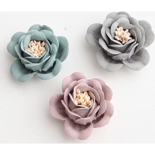 7Pcs DIY 3D Flowers Applique Dress Decoration Patches Clothing Flower Patch for Dress Hair Clothes Craft Supplies