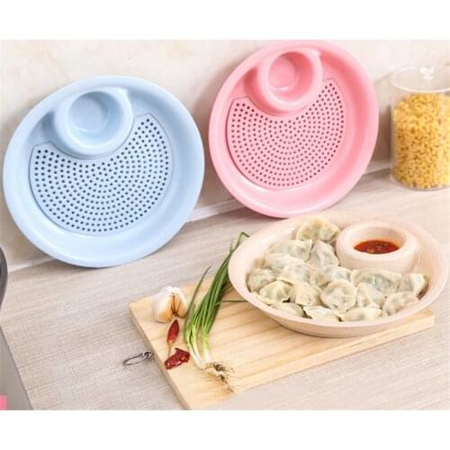 Double drained vinegar dish Dumpling dinner plate Kitchen gadgets and accessories Kitchen accessories tools supplies