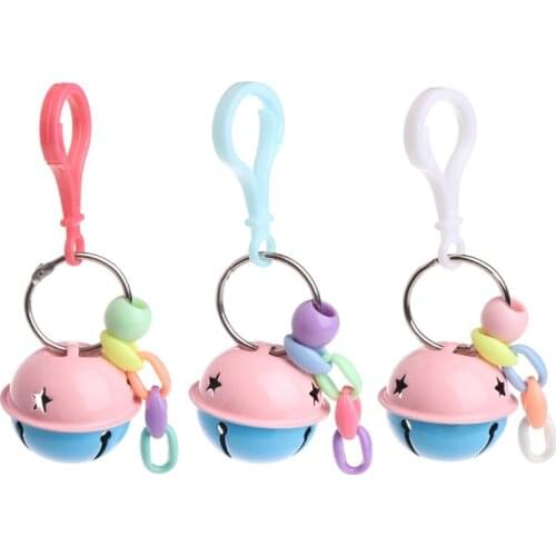 Pets Birds Parrots Colorful Toys Hanging Cage Paws Metal Bells For Mini Medium