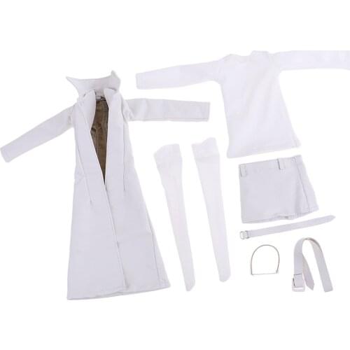1/6 Scale PU Leather Overcoat Costumes Set for 12 inch HT, PH, JIAOU, CY Girls Female Body