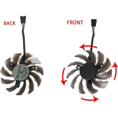 1/3PCS 75mm T128010SU 4Pin Cooling Fan Cooler Replacement for Gigabyte AORUS GTX 1060 1070 1080 G1 GTX 1070Ti 1080Ti 960