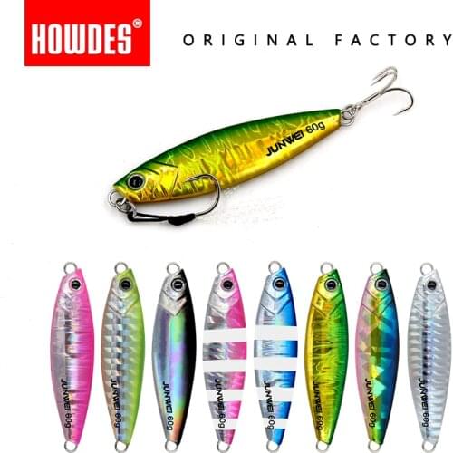 Howdes 1pcs 2021 DRAGER Metal Jig 20g 30g 40g 60g Shore Casting Jigging Spoon Sea Cast