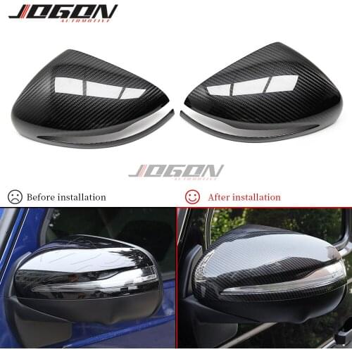 Real Dry Carbon Fiber For Benz W464 G C292 GLE X166 GLS CLASS 2019 2020 Car Side Wing Mirror Cover Cap Shell Trim Accessories
