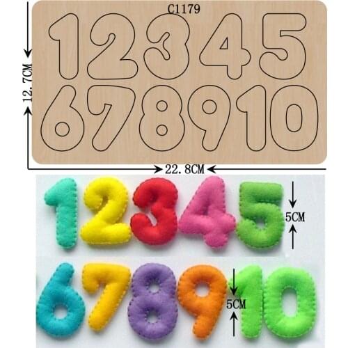 New 0-9-10 Wooden die Scrapbooking C-1179 Cutting Dies Multiple sizes