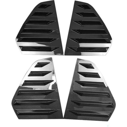 1Pair Car Rear Window Louver Shutter Cover Trim for-Golf 8 MK8 2020 2021 Window Louver Side Vent Trim
