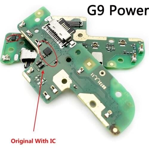 Original New Charging Port For Moto G9 Power USB Charging Connector Dock Port Flex Cable With Microphone Phone Replacement Parts