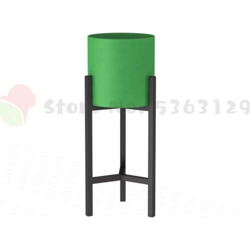 Nordic Flower Pot Stand Iron Flower Stand Home Living Room Creative Green Dill Flower Shelf Plant Pot Indoor Planter