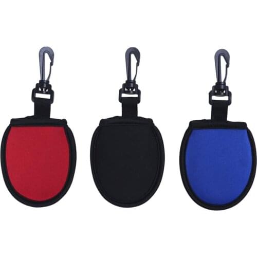 Portable Dirt Wiping Pocket with Clip for Golf Balls Cleaning Tool Golf Pocket Cleaner Pouch Golf Ball Cleaner Washer Pouch