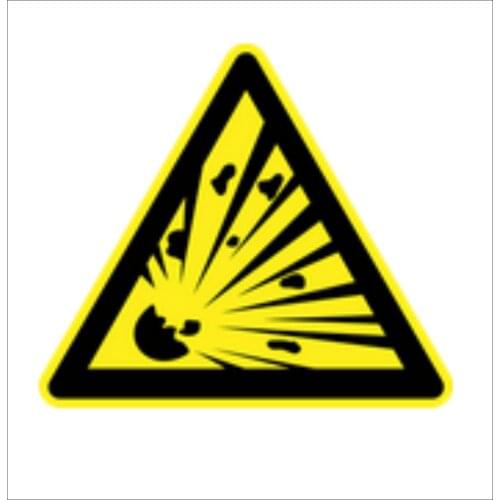 Warning Decals Explosive Danger Warning Sign Vinyl Decal Sticker PVC Vinyl Reflective Stickers