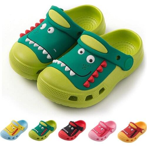 Animal Baby Toddler Beach Water Garden Slippers Kids Summer Childrens Cartoon Cave Shoes Antiskid Boys Girls Cute Flip Flops