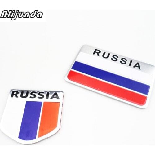 High quality Russia car sticker 3d flag logo, Label sticker accessories for Jaguar XF XJ XJS XK S-TYPE X-TYPE XJ8 XJL XJ6 XKR