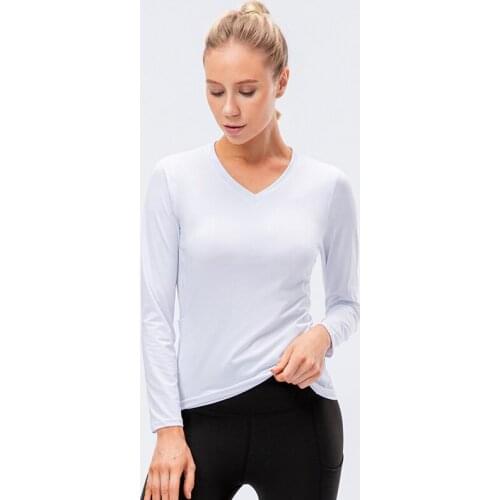 Women Long Sleeve Yoga Shirt Fitness Sports Top Solid Gym Top Workout Yoga Top Women Push Up Running Sports top
