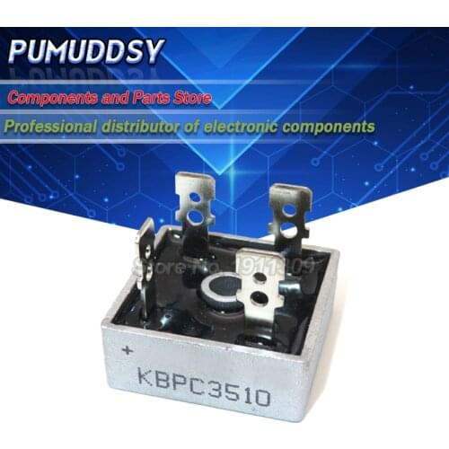 2PCS KBPC3510 DIP 35A 1000V bridge rectifier new and IC