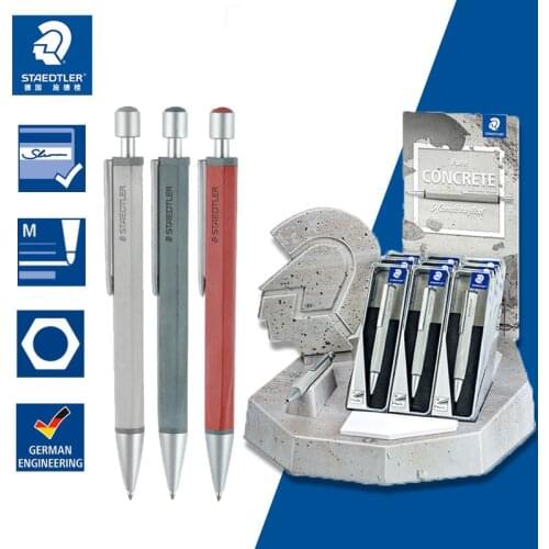 1pcs German STAEDTLER441 Concrete Penholder Ballpoint Pen Press Office Business Black High-end Signature Pen 0.7mm