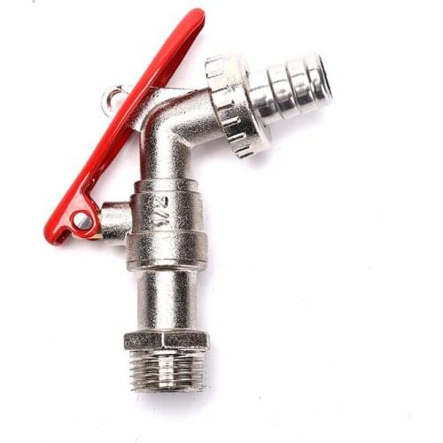 1PC Alloy1/2 Inch Brass Thread Water Tap Lockable Faucet Garden Hose Faucet with Lock Water Tank Connector Replacement Tools