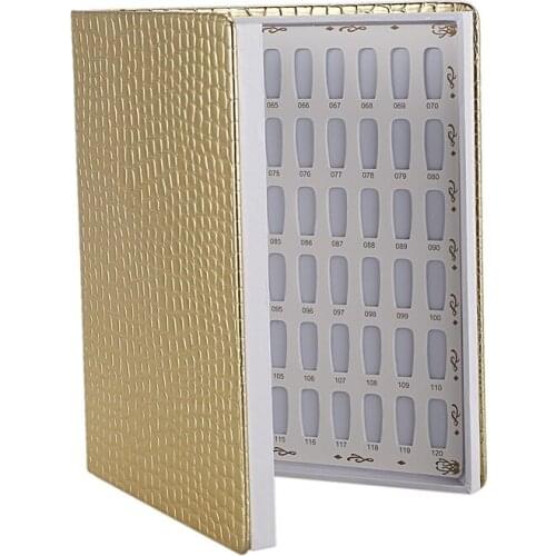 120 Tips Nail Color Art Display Book Nail Polish Color Chart Color Chart Cute Nail Art Chart for Nail Salon Tool with False Na