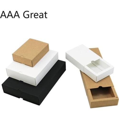20Pcs/Lot Kraft Paper Small Gifts Packaging Box Carton Paperboard Wedding Party DIY Supply Packing Box Drawer Boxes 3 Colors New