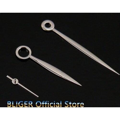 3 Models BLIGER Silver Color Stainless Steel Watch Hand Fit For ETA 6497 6498 Hand Winding Movement Mens Watch Needle H17