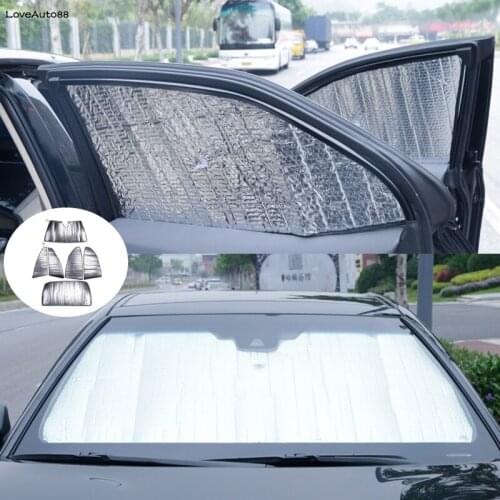 Car Aluminum Foil Windshield Sunshade Back Front Rear Window Sun Shade Visor Protector For Toyota Camry 2018 2019 2020 2021