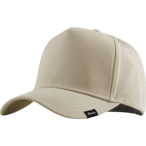 Big Head Man Plus Size Baseball Cap Men Summer 100% Cotton Sun Hat Male Long Peak Snapback Hats M 55-60cm L 60-65cm