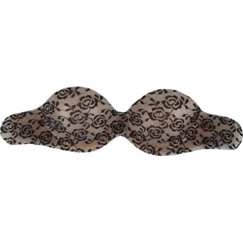 Women Silicone Push Up womens underwear Invisible Bra Self Adhesive Strapless Bandage Blackless Solid Bra