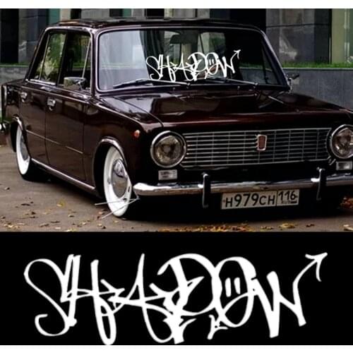 CS-10274# Vinyl Decal Word Shadow Car Sticker Reflective Waterproof Auto Decors on Truck Bumper Rear Window