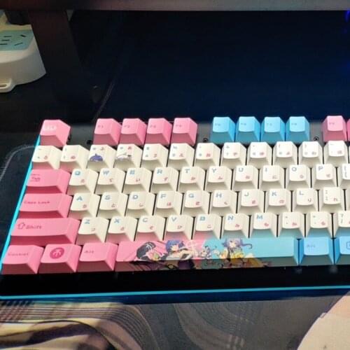 128 Keys PBT Keycap Cherry Profile DYE-SUB Personalized Keycaps For Cherry MX Switch Mechanical Keyboard