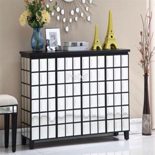 Prodgf 1Pcs A Set Creative interesting Corner Mirror Effect Cabinet Sideboard