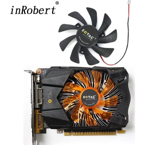 85MM Cooler Fan T129215SH DC12V 0.30AMP 2PIN Graphic Card Cooling Fan For ZOTAC NVIDIA GeForce GTX 750 Ti 2GB GTX 1050 MINI