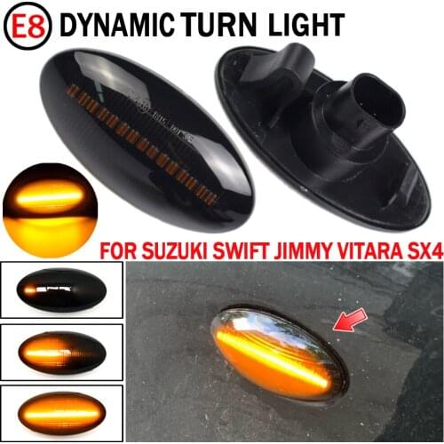 2pcs LED Side Marker Lights Turn Signal Light Side Repeater Lamp 12V Panel Lamp Blinker For Suzuki Swift RZ/AZ 2017-2020