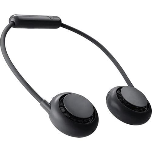 Hands Free Mini Hanging Neck Fan Portable Rechargeable USB Air Cooler Fan Sports Fan with Adjustable 3 Speeds for Home Office