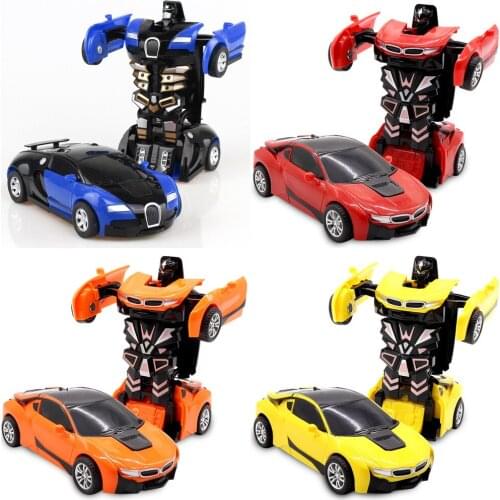 2020 Diecast Inertia Deformation Mini GT Force Walking Vehicle Collision Car Transform Robot ManToy Model Boy Kid For Gift Toys