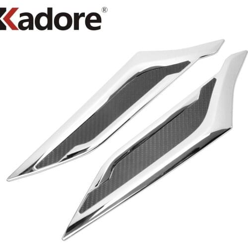 Headlight Trim Cover For Toyota Raize/For Perodua Ativa 2020 2021 Chrome Front Light Lamp Decoration Strip Car Accessories 2pcs