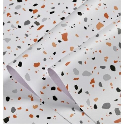 Terrazzo Wallpaper Peel and Stick Vinyl Self Adhesive Kids Bedroom Deco Kitchen Cabinet Contact Paper Wallpapers For Living Room