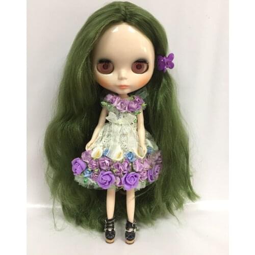 Nude Blyth Doll ,green hair Factory doll Toy For Girls 2017001