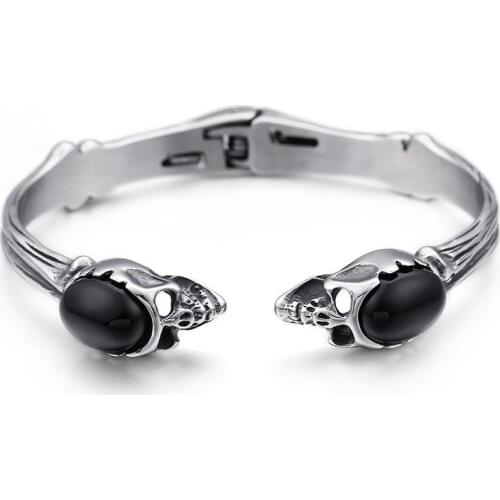 Featured Fashion Mens Bracelet Titanium Steel Fashion Bracelet Skull Bracelet Accessories