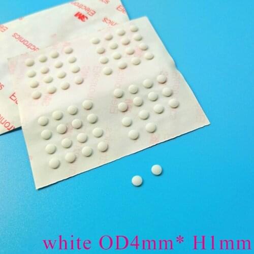 128PCS 4MM*1MM SELF ADHESIVE SOFT ANTI SLIP BUMPERS SILICONE RUBBER FEET PADS GREAT SILICA GEL SHOCK ABSORBER