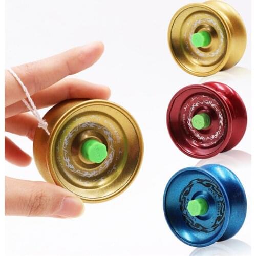 Alloy Yoyo Ball Kids Toys Metal Ball Bearing String Trick Yoyo Diabolo Yo-Yo Ball Funny Professional Educational Toys Wholesale