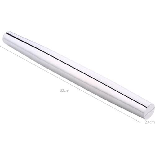 Rolling Pin Stainless Steel Creative Kitchen Baking Hand Dough Roller Bake Cake Pizza Pastry Accessories Non-Stick Kitchenware