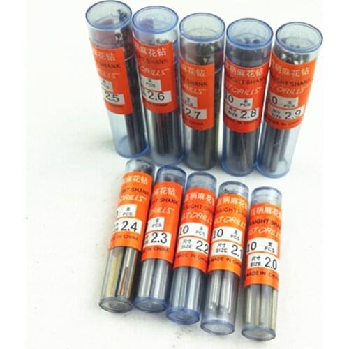 Mixed 100pcs/lot from 2.0mm to 2.9 HSS Twist Drill Bit Woodworking Plastic Metal Drilling Tool