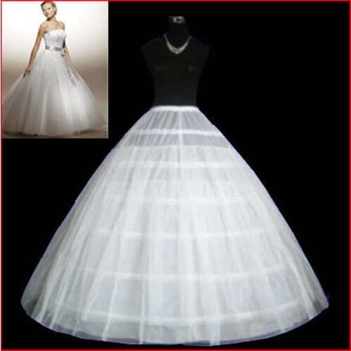 Wedding Dress Petticoat Slip Adjustable Waist Size Two Layers Three Hoops Bridal Underskirt Crinolines Wedding 2022